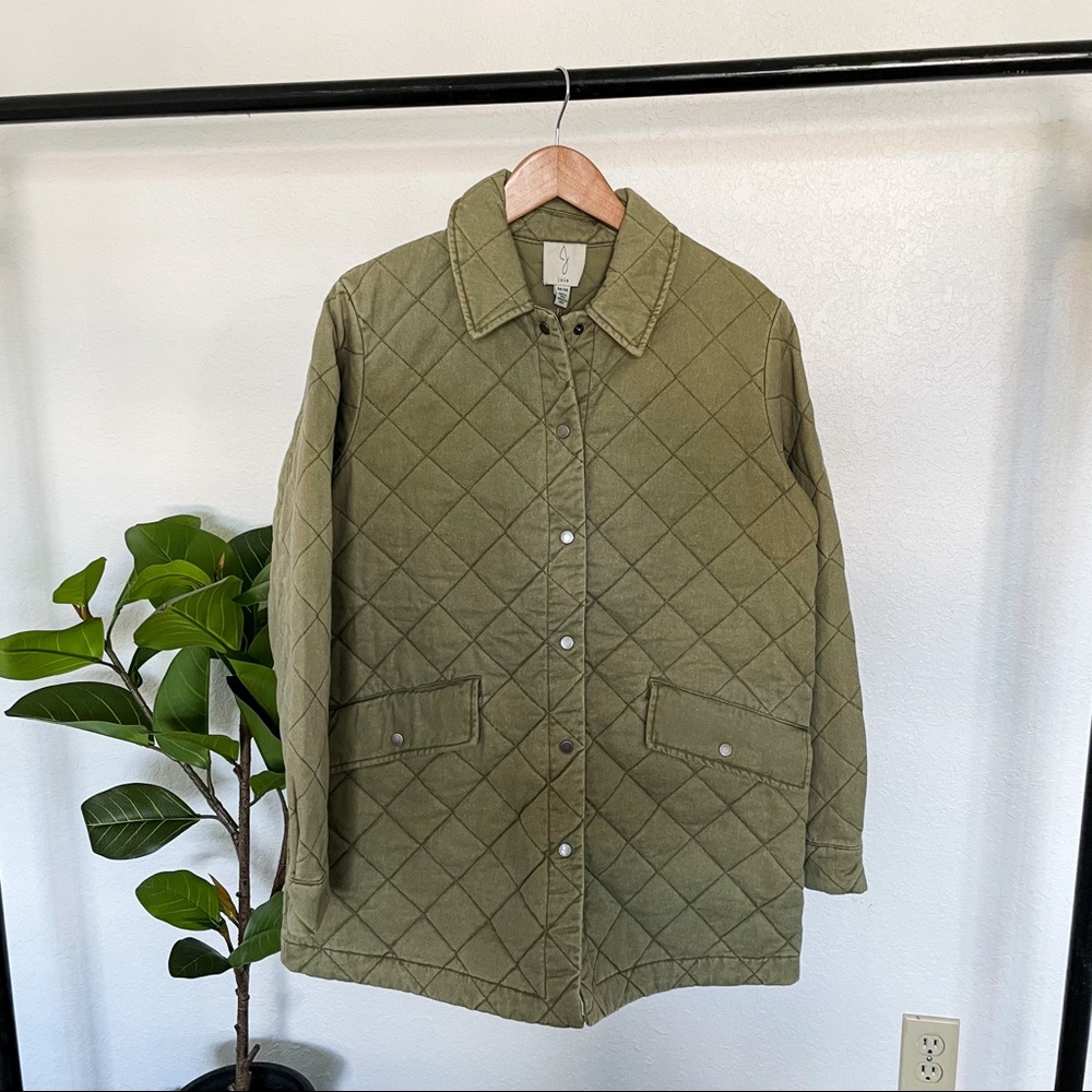 Joie Olive Quilted Jacket